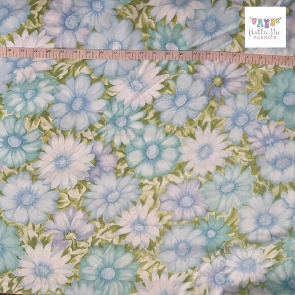 Vintage Twin Sheet set in a beautiful blue and green Floral, Cannon‎ Monticello - Picture 5 of 6